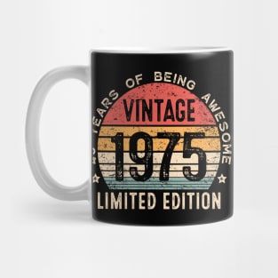 49th Birthday 49 Years Old Man Woman Vintage 1975 Mug